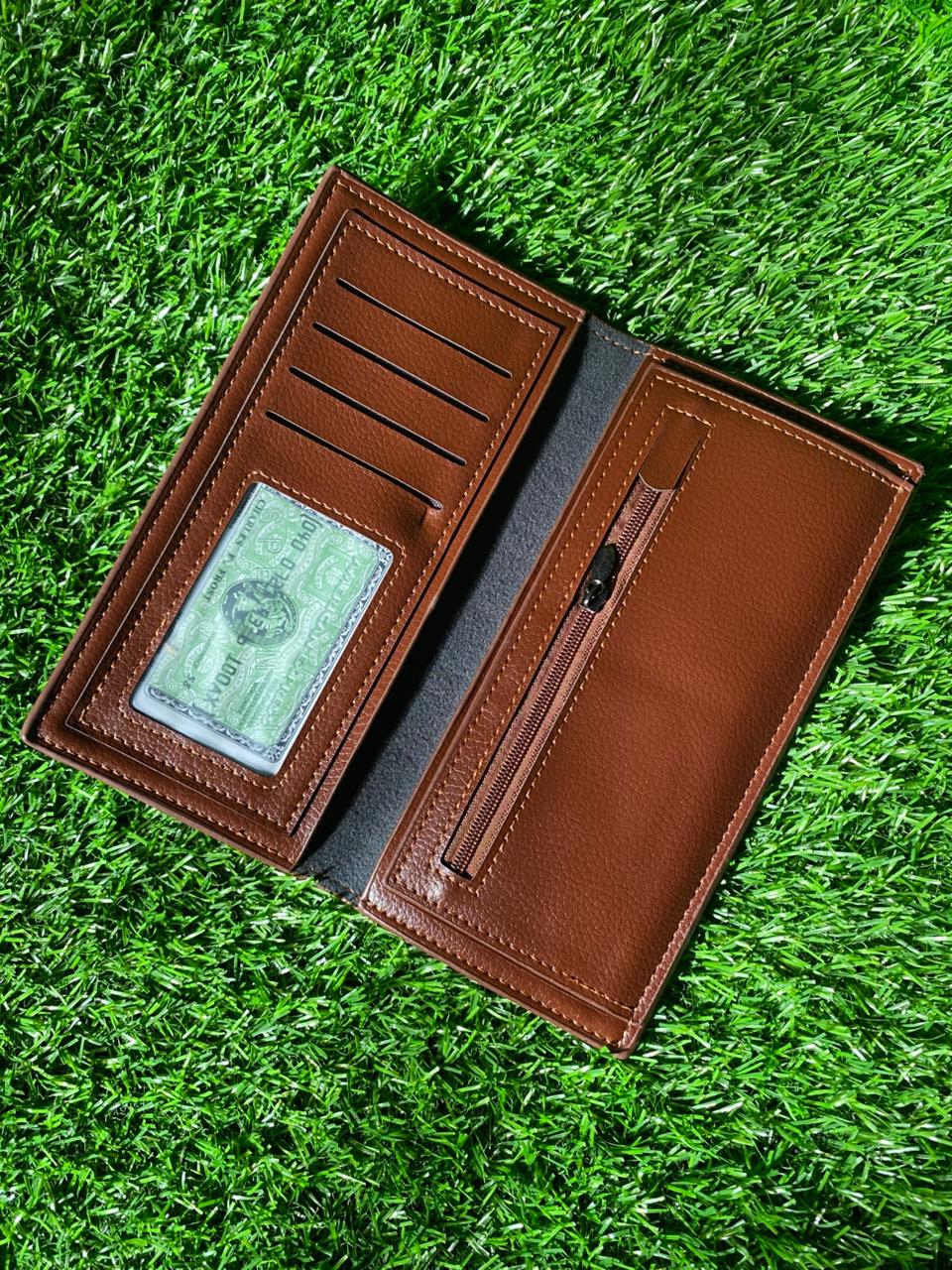PU Leather Long Wallet For Men