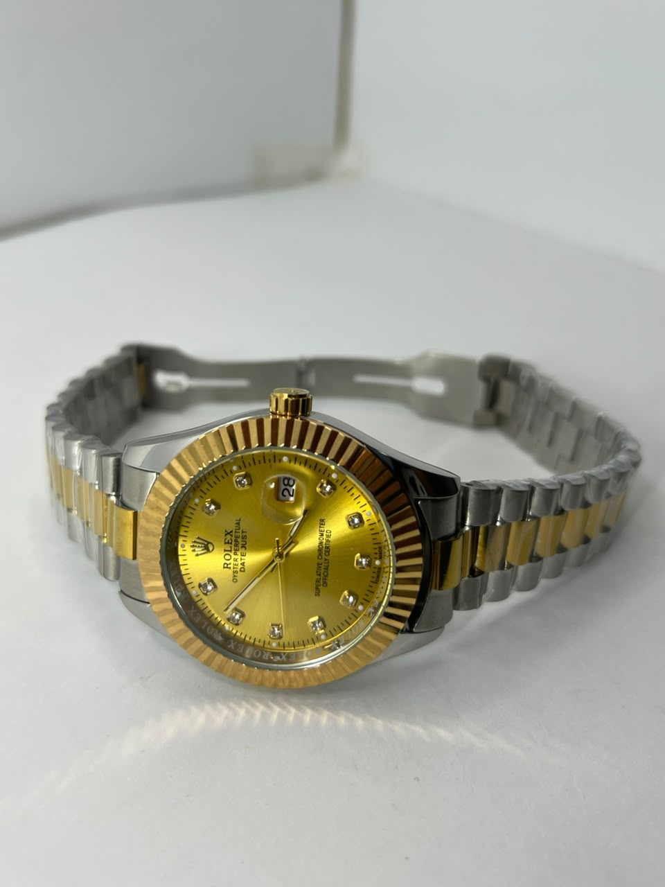 Rolex Oyster Perpetual Datejust Edition – Golden Dial