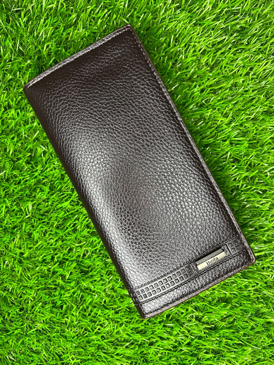 Premium Dark Chocolate Brown Genuine Leather Long Wallet